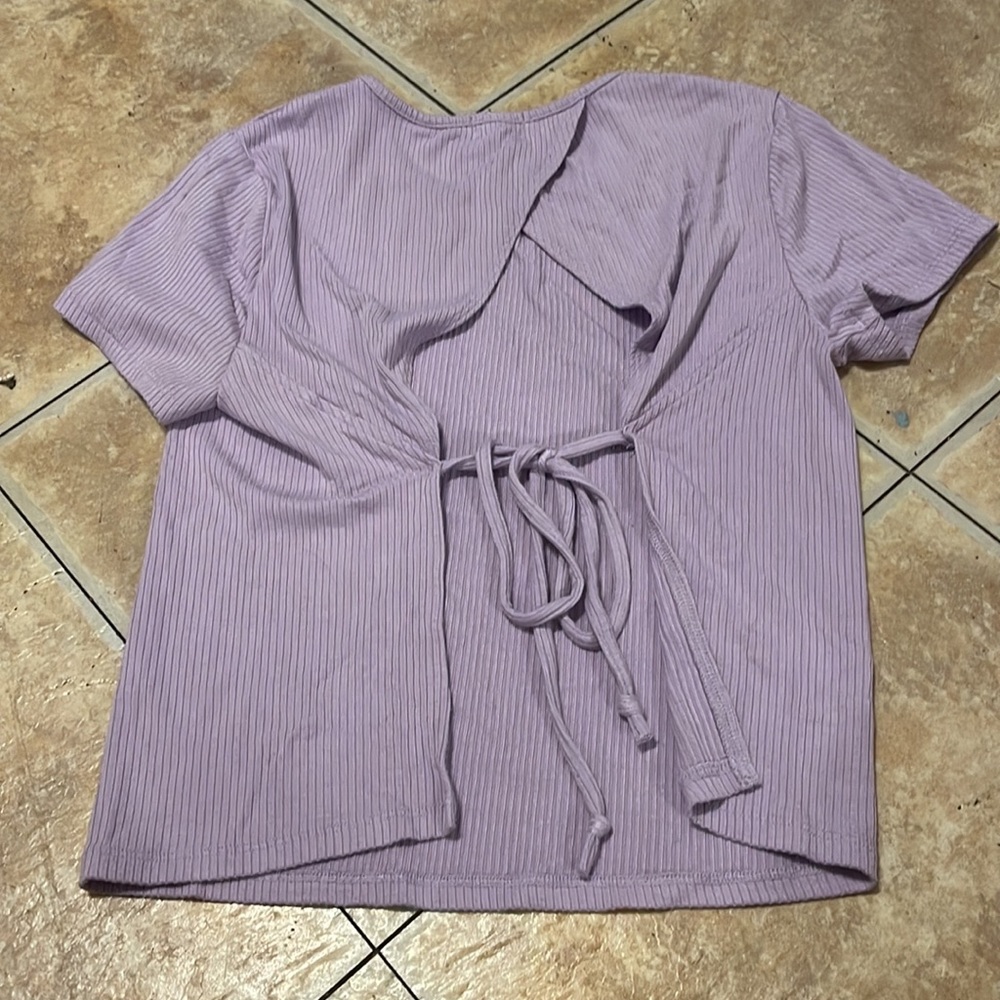 garage open back light purple shirt - Picture 2 of 4